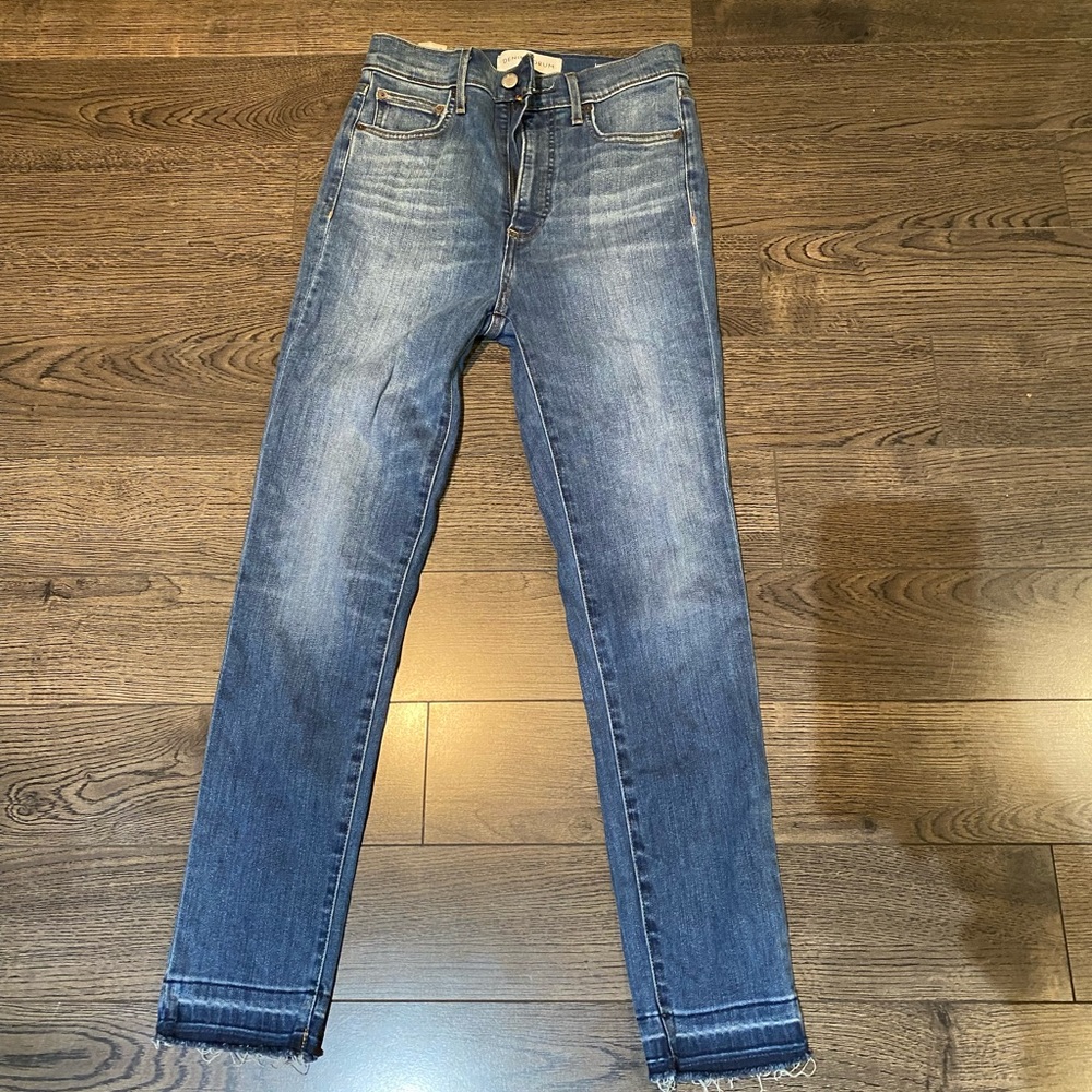 Denim Forum Lola High Rise Skinny Crop Jeans
